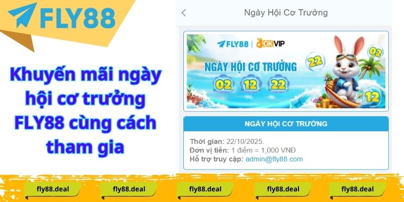 Khuyến mãi ngày hội cơ trưởng FLY88 cùng cách tham gia